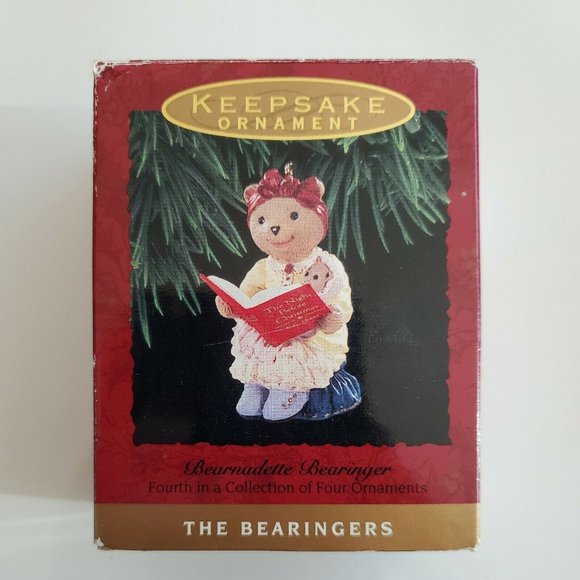 Hallmark Other - Hallmark Keepsake Ornament 1993 -  Bearnadette Bearinger Bear Reading Book